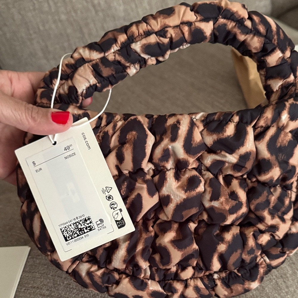COS Brown Leopard Print Mini Bag - Picture 2 of 4